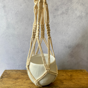 Macrame Ceramic Pot 95mm